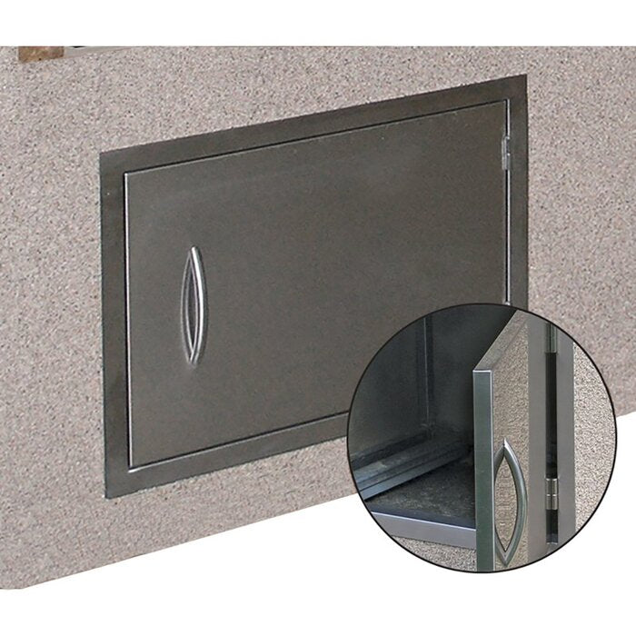 Cal Flame 4-burner, 2-Piece Propane GAS Grill Island and Side Bar in Stainless Steel