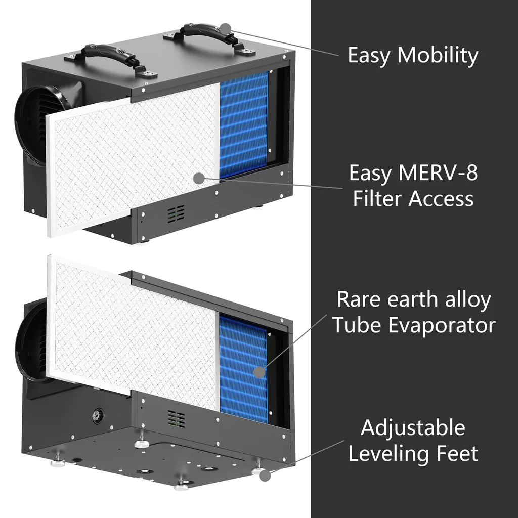 AlorAir 120 PPD Commercial Dehumidifiers X003A6LVBJ