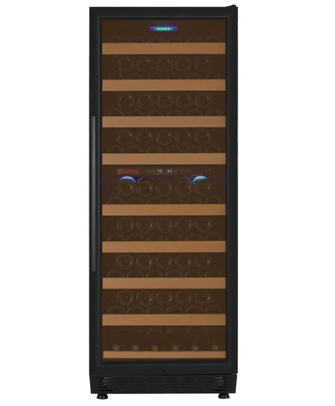 Allavino 24" Wide Vite II Tru-Vino 99 Bottle Dual Zone Black Right Hinge Wine Refrigerator
