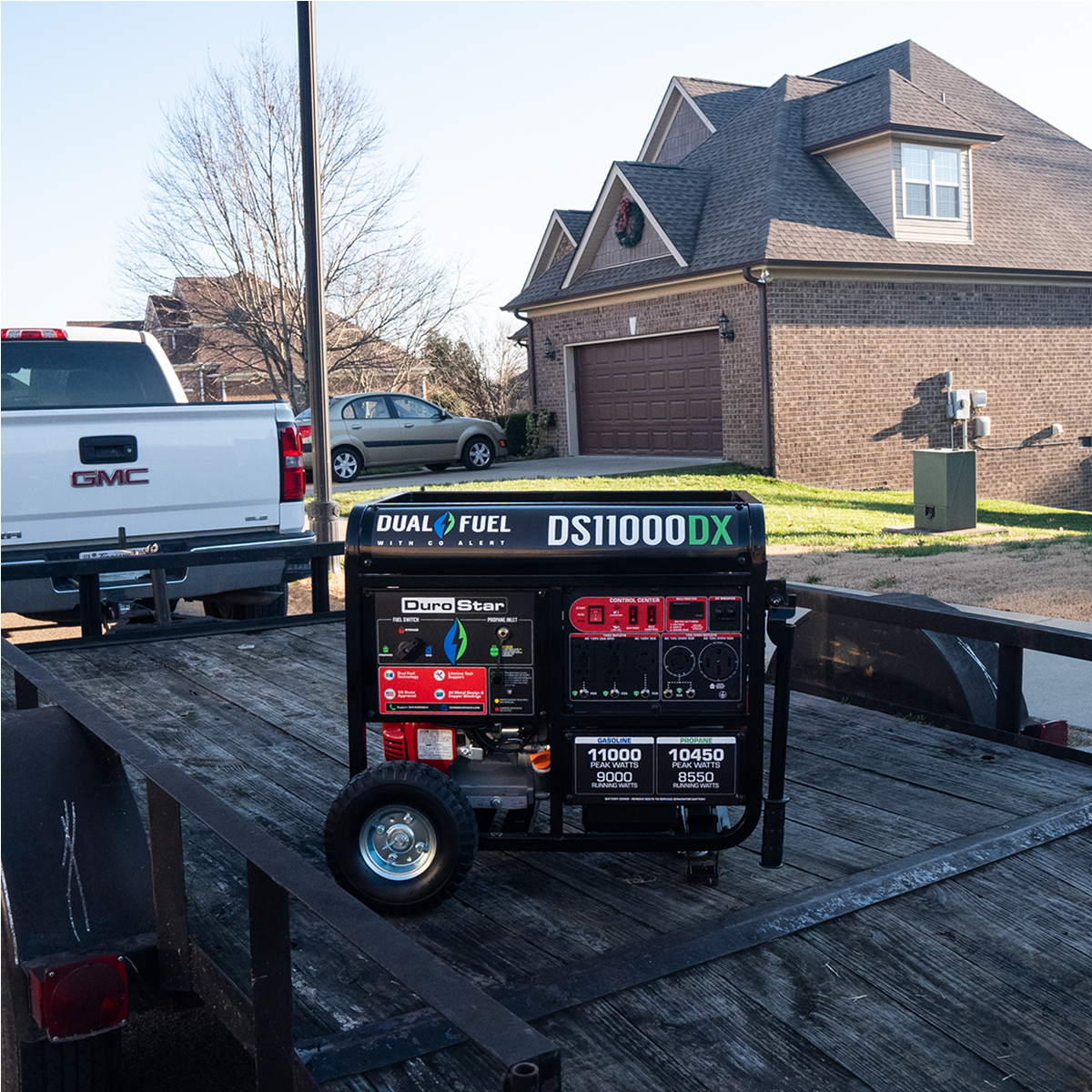 DuroMax 11,000 Watt Dual Fuel Portable Generator w/ CO Alert DS11000DX