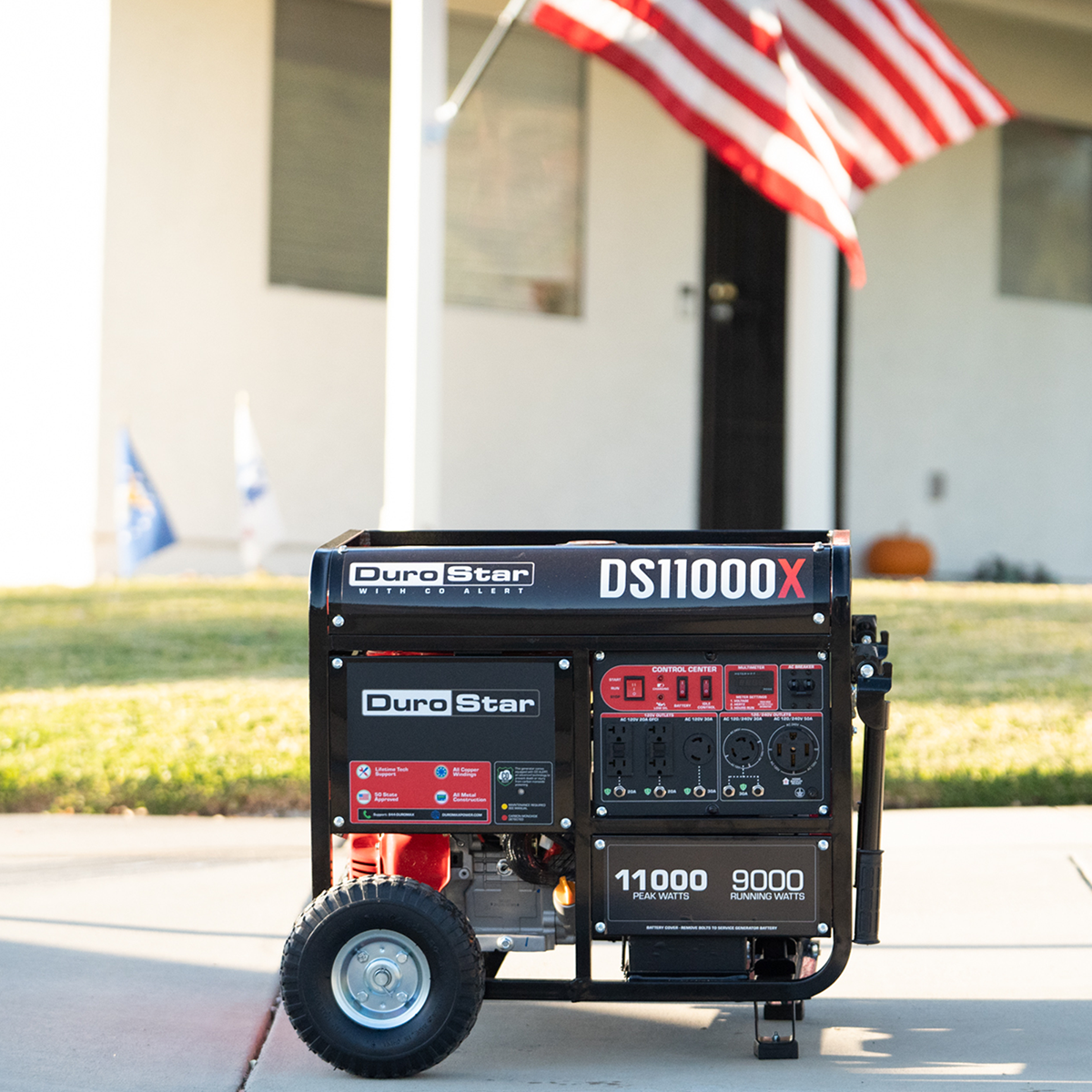DuroMax 11,000 Watt Gasoline Portable Generator w/ CO Alert DS11000X