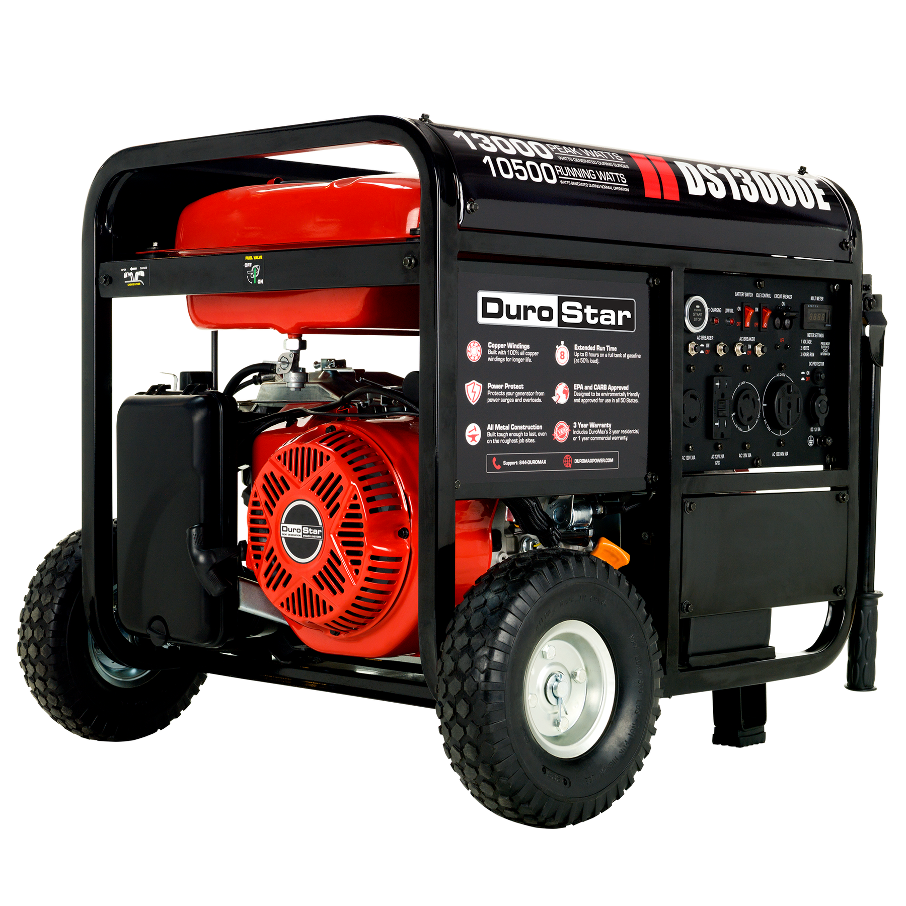 (Discontinued) DuroStar 13,000 Watt Gasoline Portable Generator DS13000E