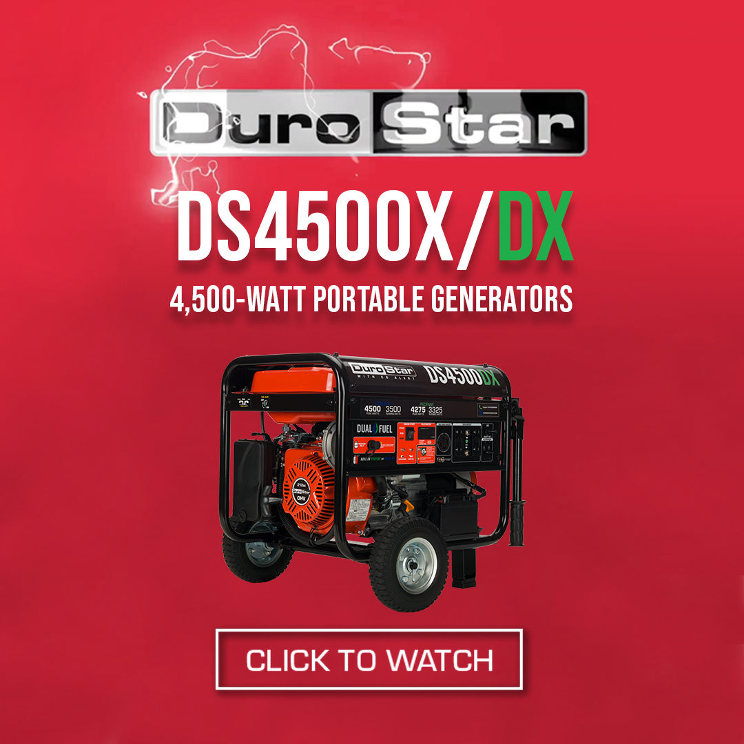 DuroStar 4,500 Watt Gasoline Portable Generator w/ CO Alert DS4500X