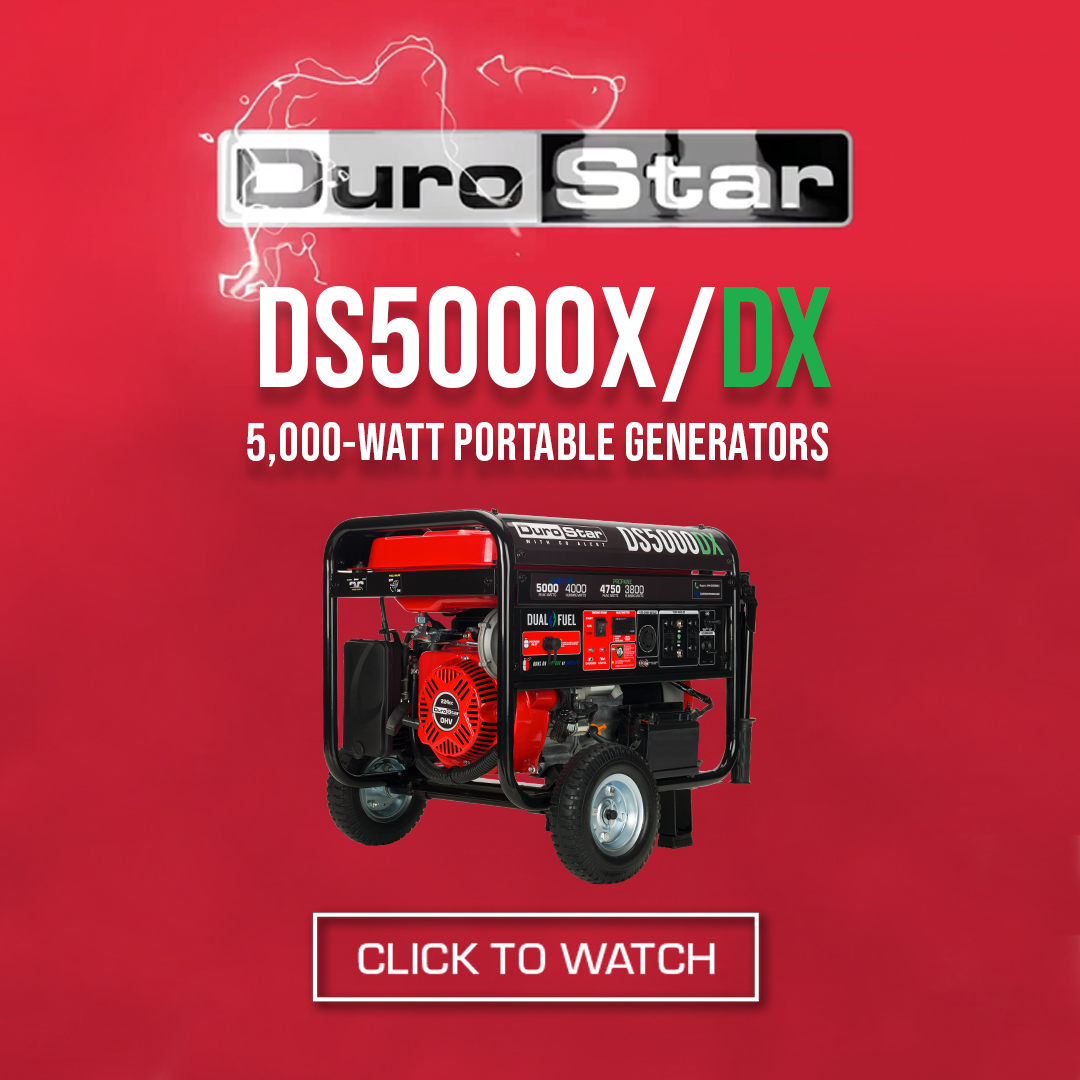 DuroStar 5,000 Watt Dual Fuel Portable Generator w/ CO Alert DS5000DX