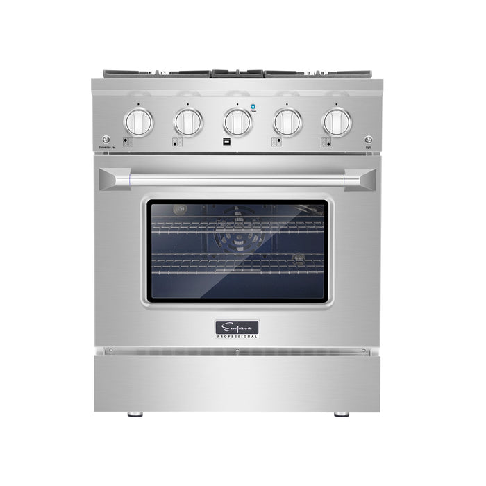Empava 30GR07 30 in. Pro-Style Slide-In Single Oven Gas Range (DISCONTINIUED)