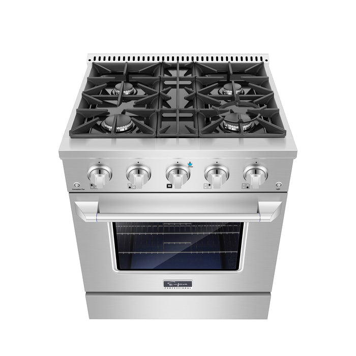 Empava 30GR07 30 in. Pro-Style Slide-In Single Oven Gas Range (DISCONTINIUED)