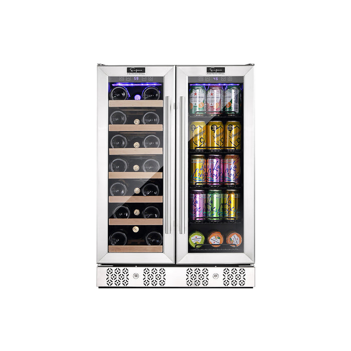 Empava BR03D 24" Dual Zone Wine Cooler & Beverage Fridge (DISCONTINIUED)