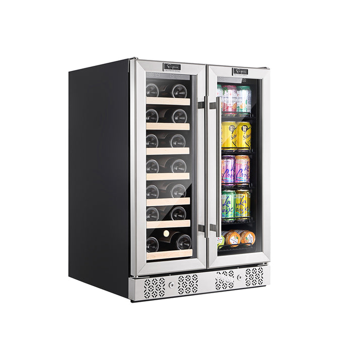 Empava BR03D 24" Dual Zone Wine Cooler & Beverage Fridge (DISCONTINIUED)