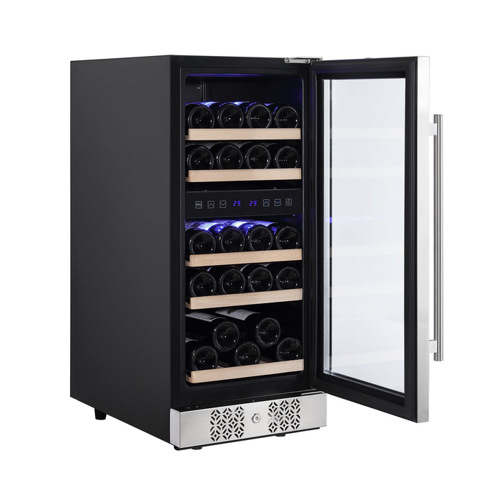 Empava WC02D 15 Inch Dual Zone Wine Cooler Wine Fridge (DISCONTINIUED)