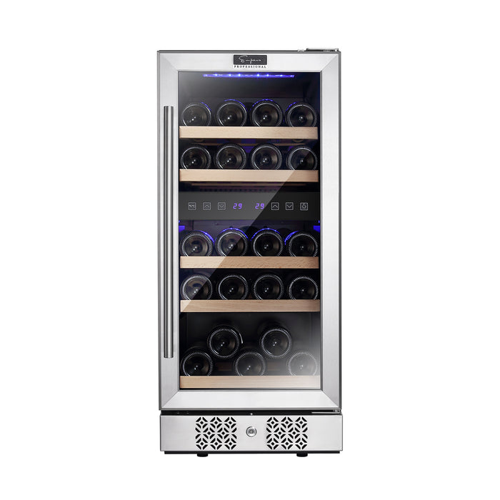 Empava WC02D 15 Inch Dual Zone Wine Cooler Wine Fridge (DISCONTINIUED)