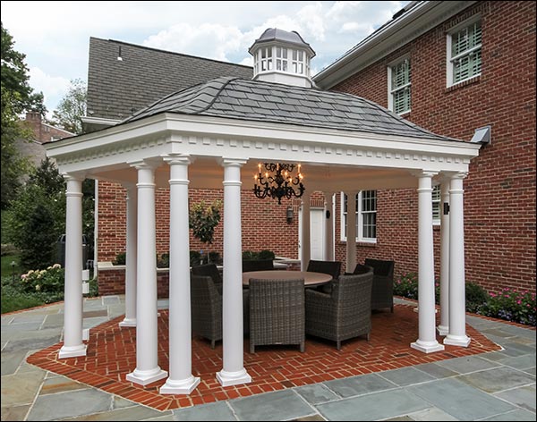 Vinyl Elongated Hexagon Belle Gazebo Fifthroom HSBP0812