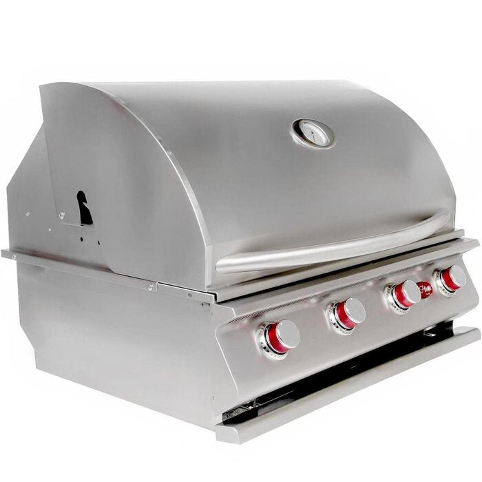 Cal Flame Gourmet Series 4-Burner Built-In Stainless Steel Propane Gas Grill