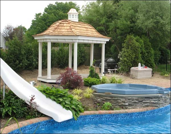 Vinyl Elongated Hexagon Belle Gazebo Fifthroom HSBP0812