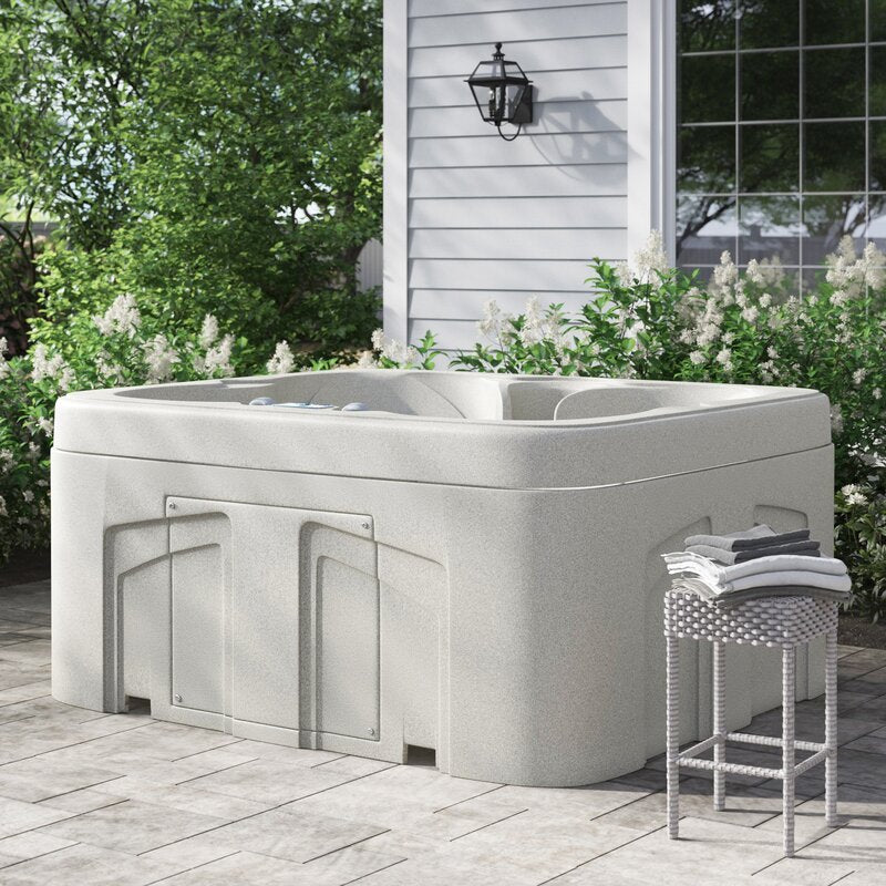 Rectangular Plug And Play Hot Tub