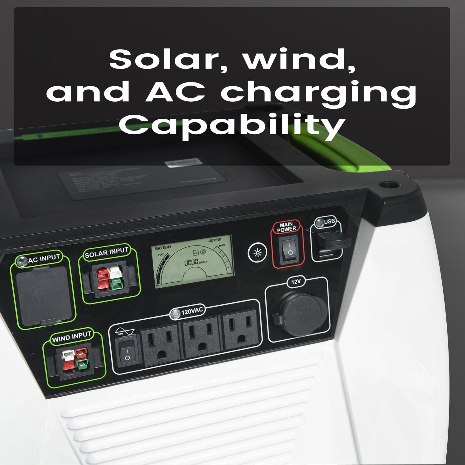 Natures Generator Portable 1800-Watt Solar Generator HKNGGN