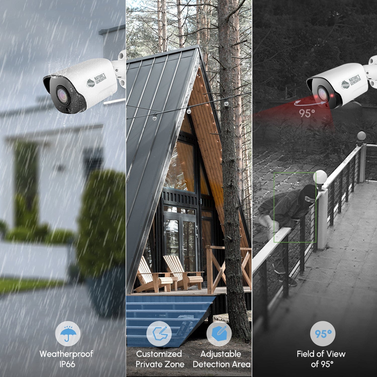 Nature's Generator Powerhouse Security Camera System NGPHSCS