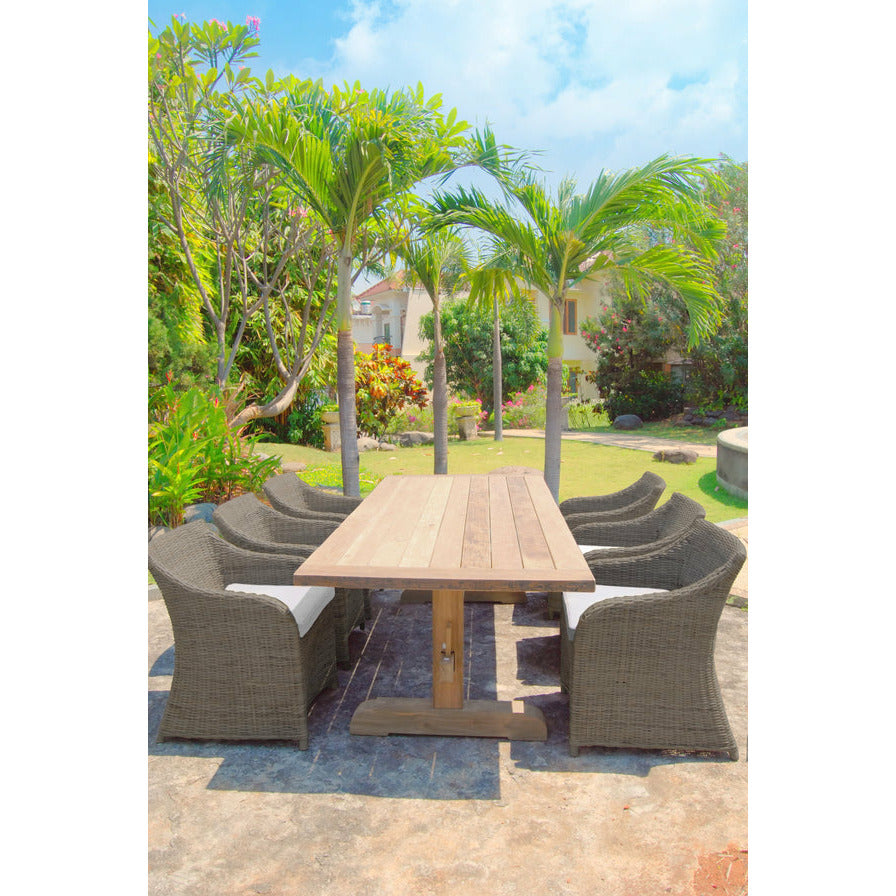 Padmas Plantation Outdoor Porto Fino Dining Table OL-POR13-94.5