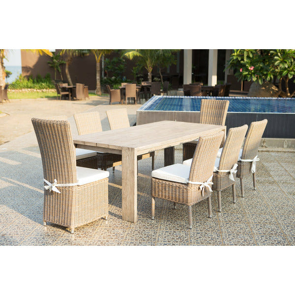 Padmas Plantation Ralph Reclaimed Teak Outdoor Dining Table 84'' OL-RAL13-84