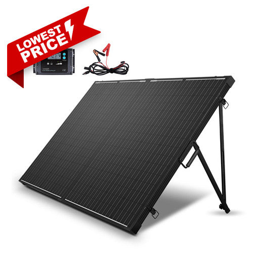 Renogy 200 Watt 12 Volt Monocrystalline Foldable Solar Suitcase RNG-KIT-STCS200D-VOY20-US