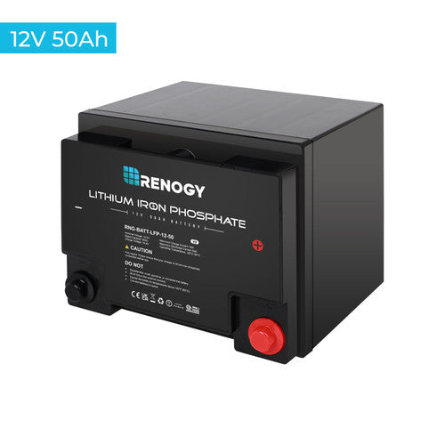 Renogy Lithium Iron Phosphate Battery 12 Volt 50 Ah RNG-BATT-LFP-12-50-US