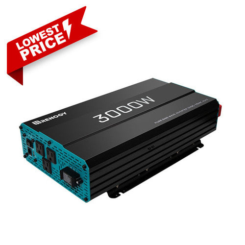 Renogy 3000W 12V Pure Sine Wave Inverter RNG-INVT-3000-12V-P2-US