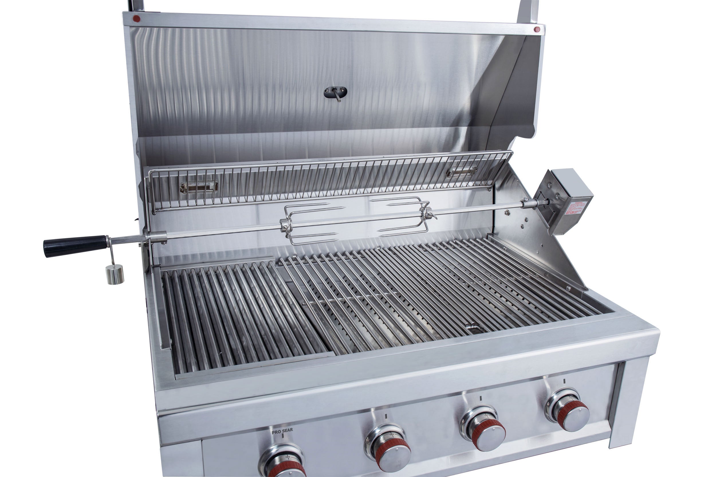 Sunstone Ruby 36-Inch 4-Burner Built-In Propane Gas Grill With Pro-Sear RUBY4B-LP