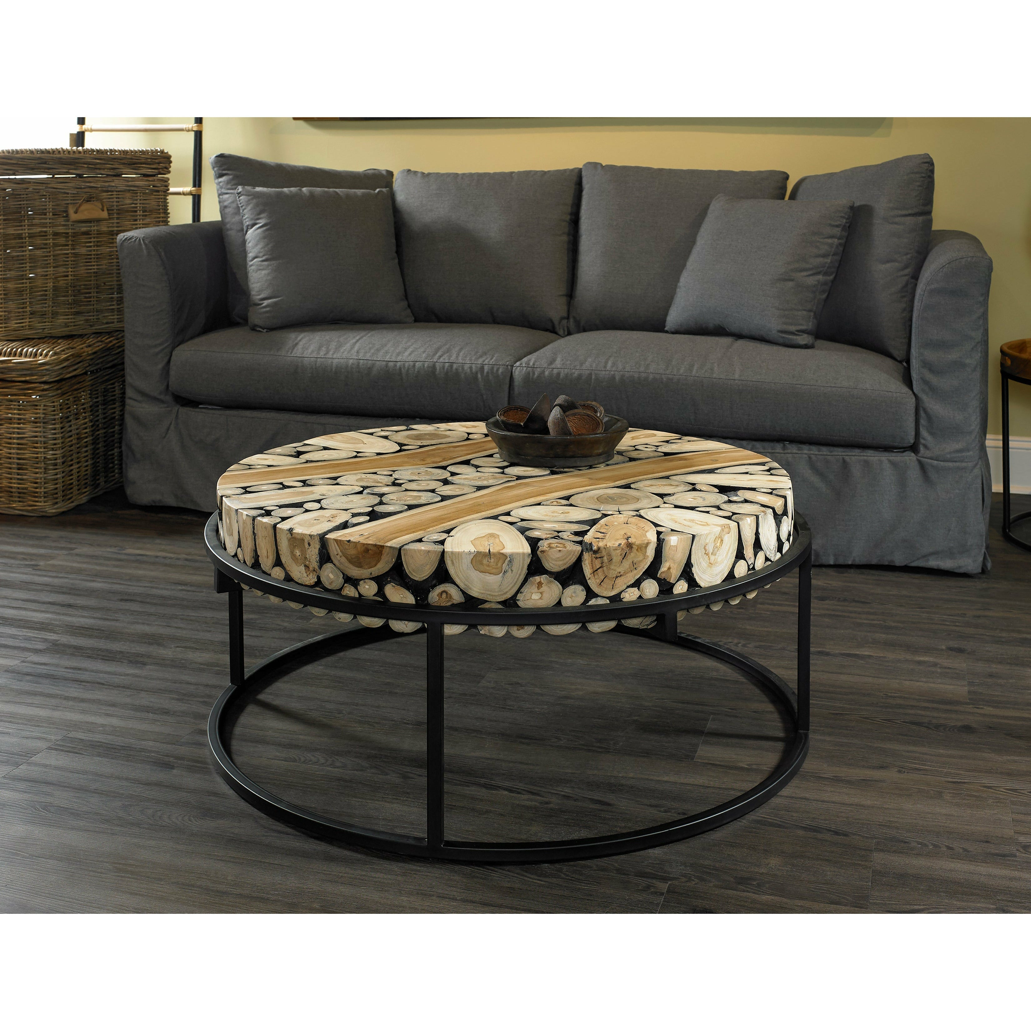 Padmas Plantation Safari Round Coffee Table SAF05-RND