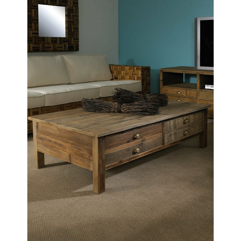 Padmas Plantation Salvaged Wood Coffee Table SAL05