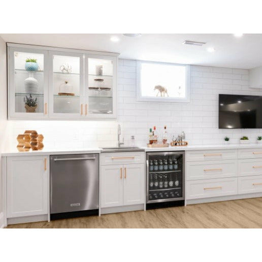 New Age Home Bar 6 Piece Glass Cabinet Set