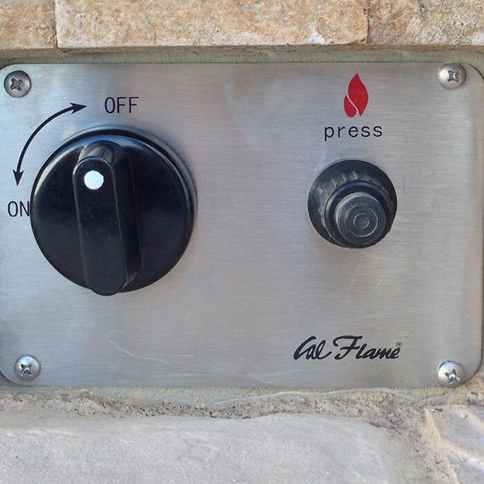 Cal Flame Steel Gas Outdoor Fireplace FMN1071