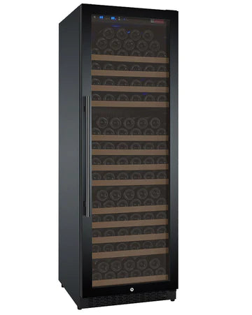 Allavino 24" Wide FlexCount II Tru-Vino 177 Bottle Single Zone Black Right Hinge Wine Refrigerator