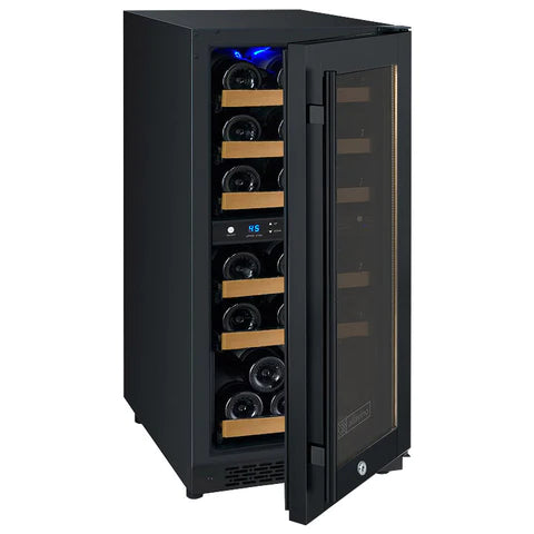 Allavino 15" FlexCount II Tru-Vino 30 Bottle Dual Zone Black Wine Refrigerator