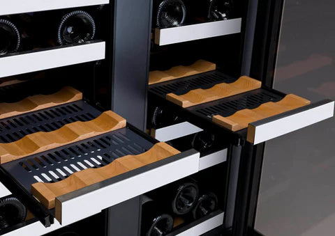 Allavino 24" Wide FlexCount II Tru-Vino 36 Bottle Dual Zone Stainless Steel Wine Refrigerator