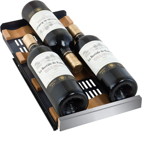 Allavino 24" Wide FlexCount II Tru-Vino 36 Bottle Dual Zone Stainless Steel Wine Refrigerator