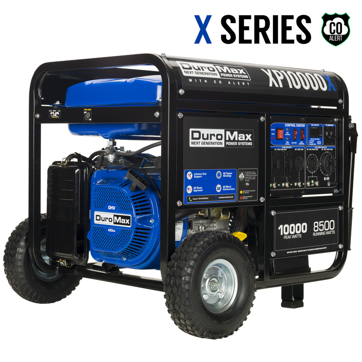 DuroMax 10,000 Watt Gasoline Portable Generator w/ CO Alert XP10000X