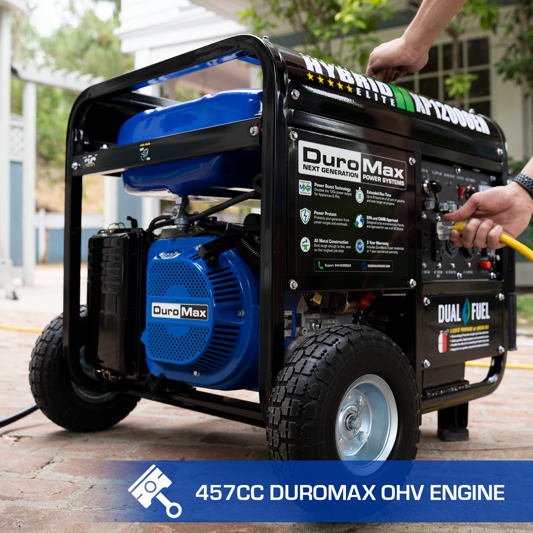 DuroMax 12,000 Watt Dual Fuel Portable Generator XP12000EH