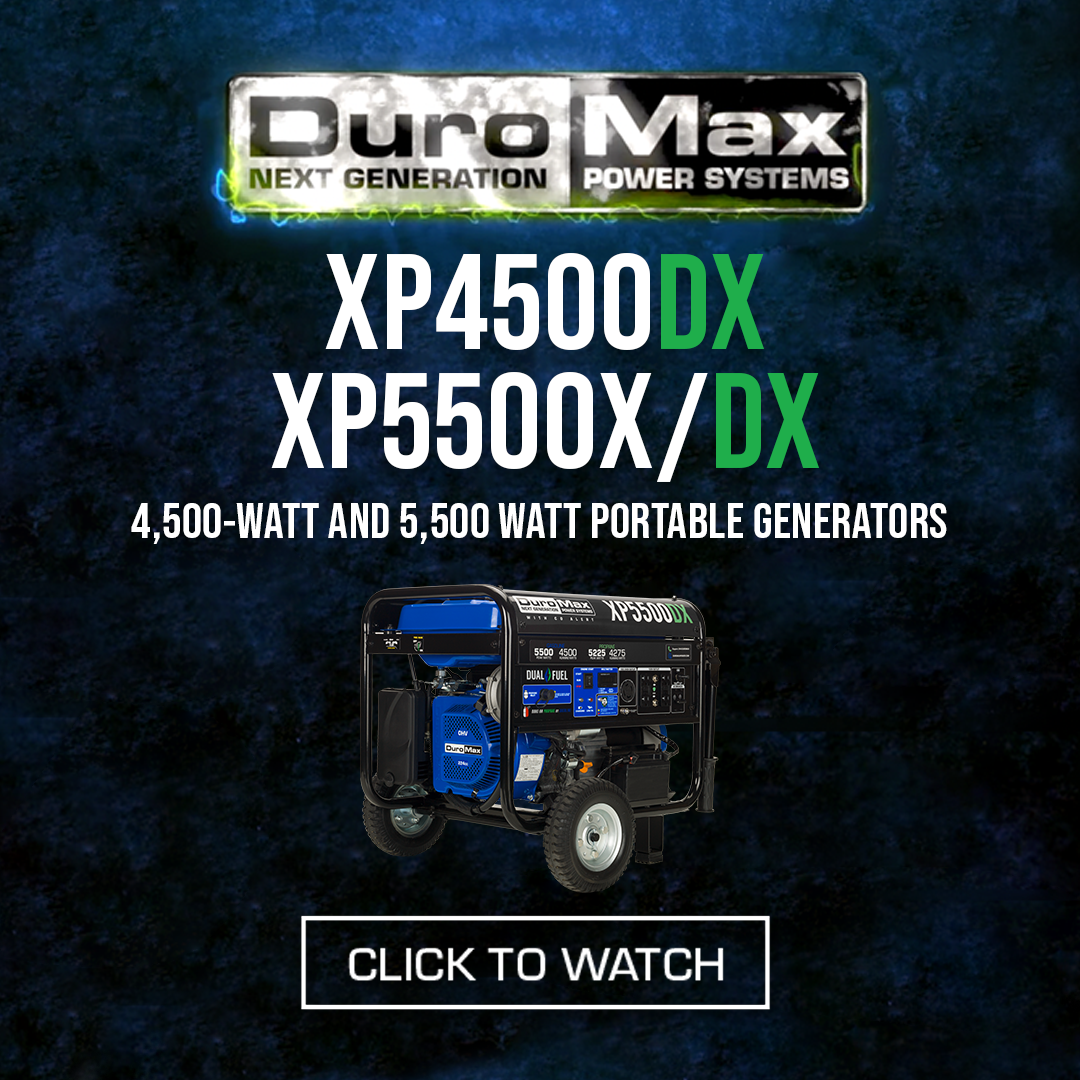 DuroMax 5,500 Watt Dual Fuel Portable Generator w/ CO Alert XP5500DX