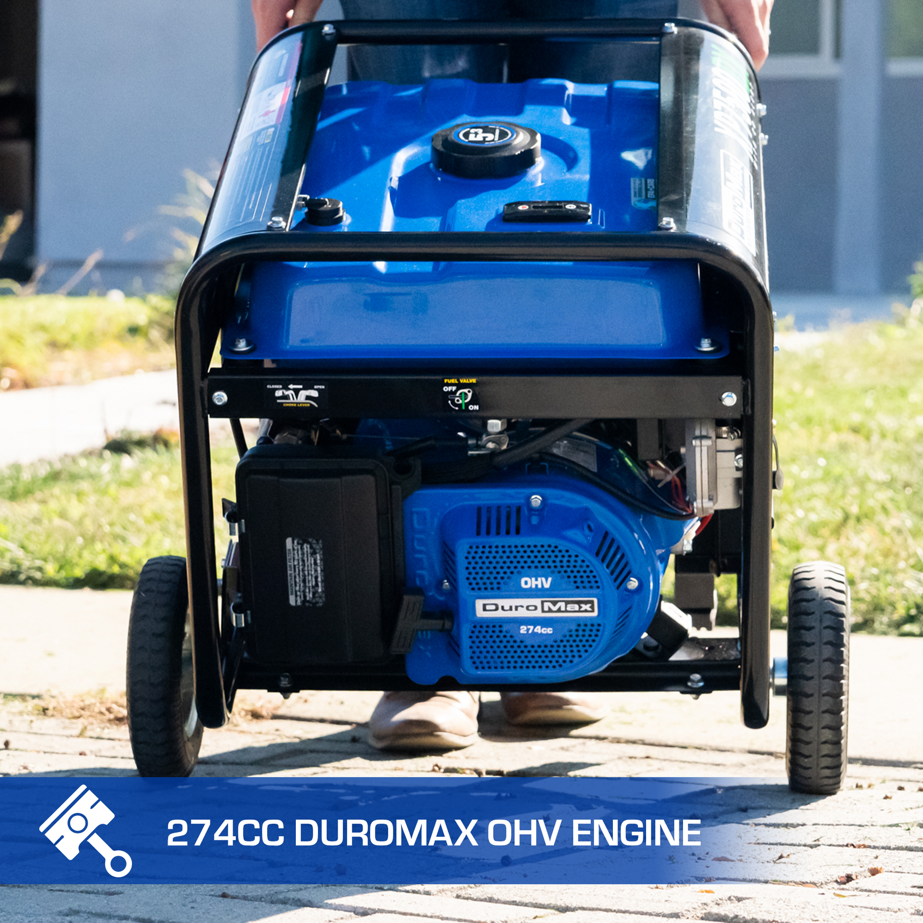 DuroMax 7,500 Watt Dual Fuel Portable Generator w/ CO Alert XP7500DX