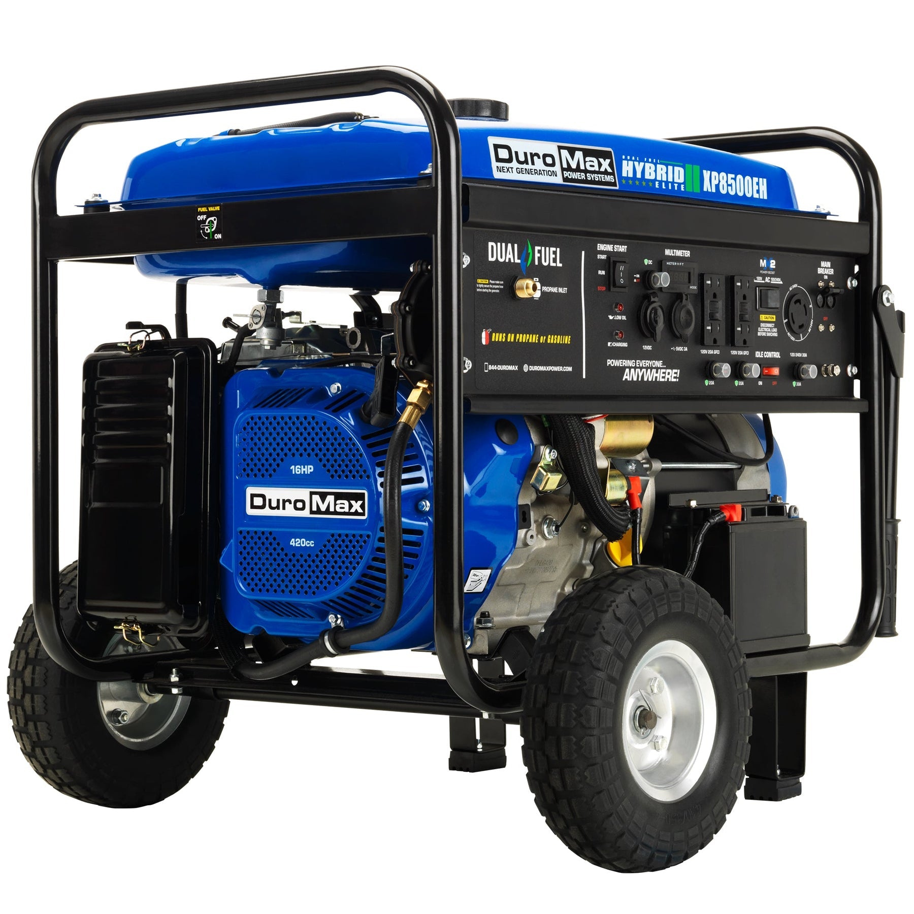 DuroMax 8,500 Watt Dual Fuel Portable Generator XP8500EH