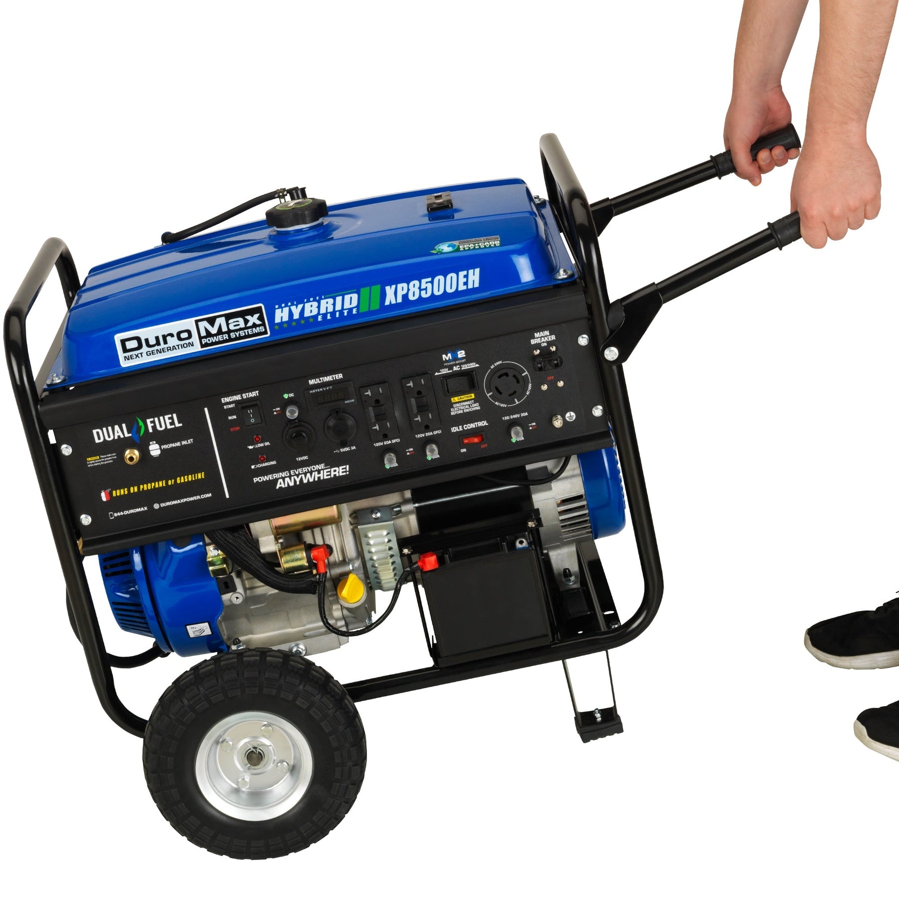 DuroMax 8,500 Watt Dual Fuel Portable Generator XP8500EH