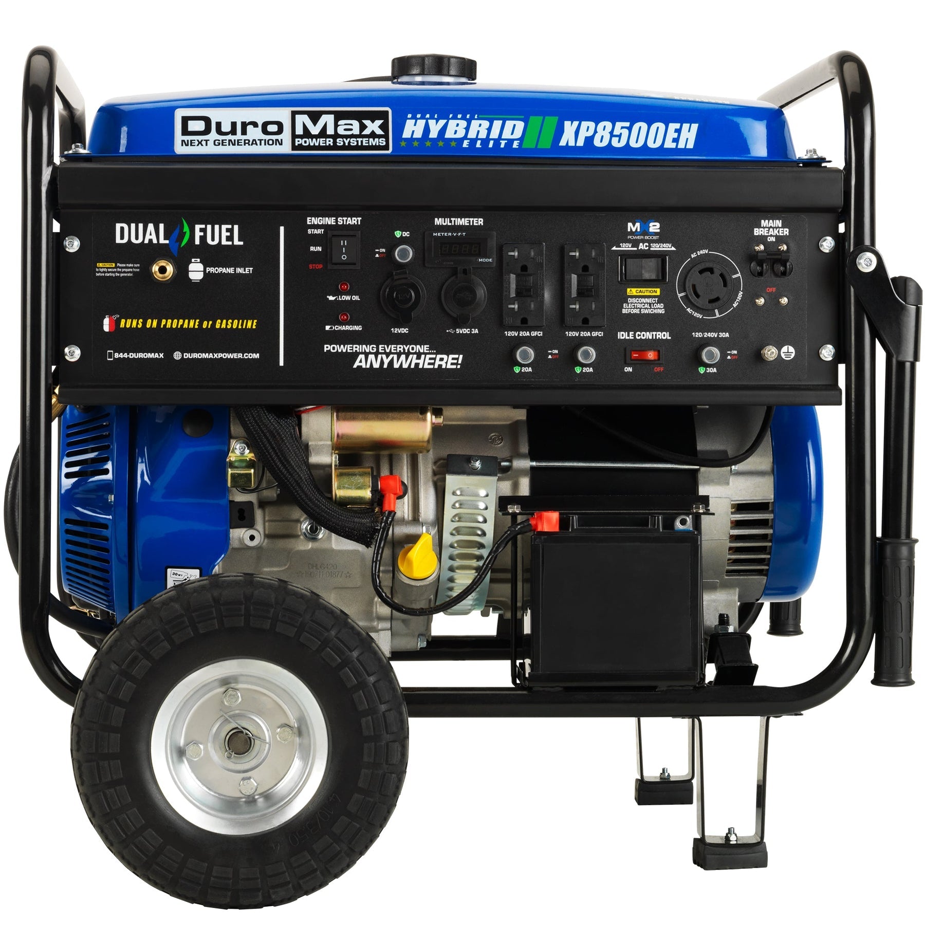 DuroMax 8,500 Watt Dual Fuel Portable Generator XP8500EH