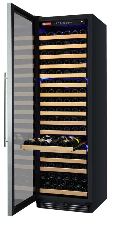 Allavino 24" Wide FlexCount Classic II Tru-Vino 174 Bottle Single Zone Stainless Steel Left Hinge Wine Refrigerator