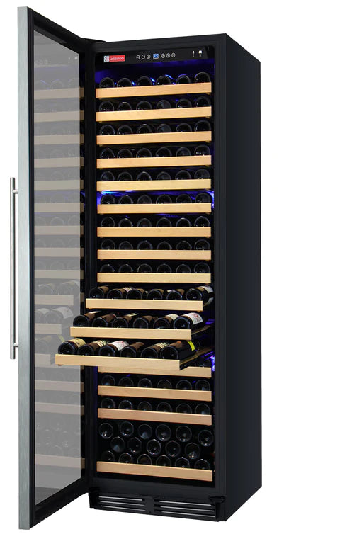Allavino 24" Wide FlexCount Classic II Tru-Vino 174 Bottle Single Zone Stainless Steel Left Hinge Wine Refrigerator