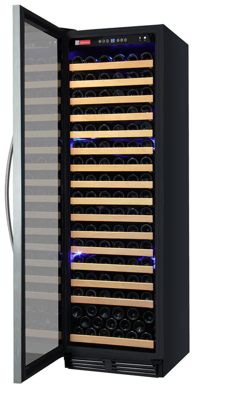 Allavino 24" Wide FlexCount Classic II Tru-Vino 174 Bottle Single Zone Stainless Steel Left Hinge Wine Refrigerator