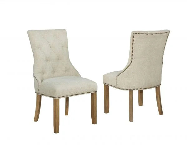 BQF Classic Tufted Beige Dining Set D93D9