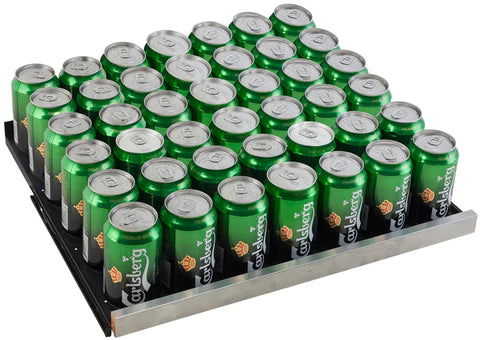 Allavino 47" Wide FlexCount II Tru-Vino 56 Bottle/124 Can Stainless Steel Side-by-Side Wine Refrigerator/Beverage Center