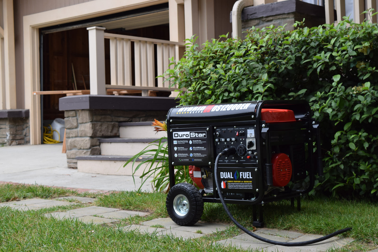 DuroMax 12,000 Watt Dual Fuel Portable Generator DS12000EH