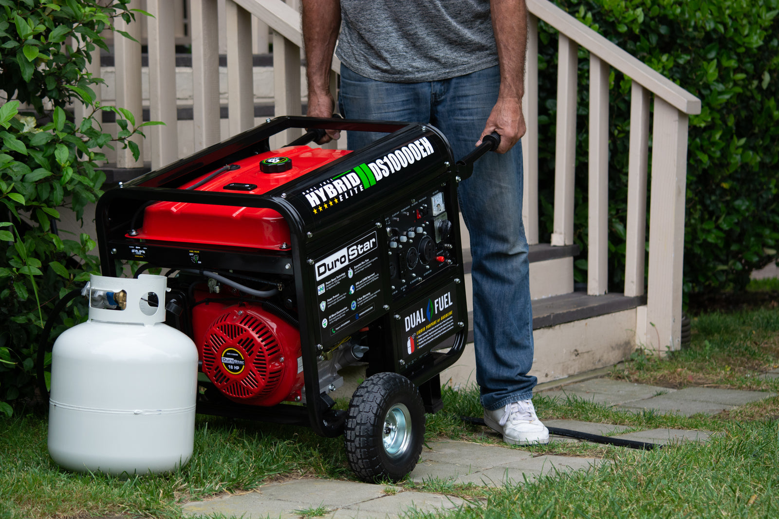 DuroMax 10,000 Watt Dual Fuel Portable Generator DS10000EH