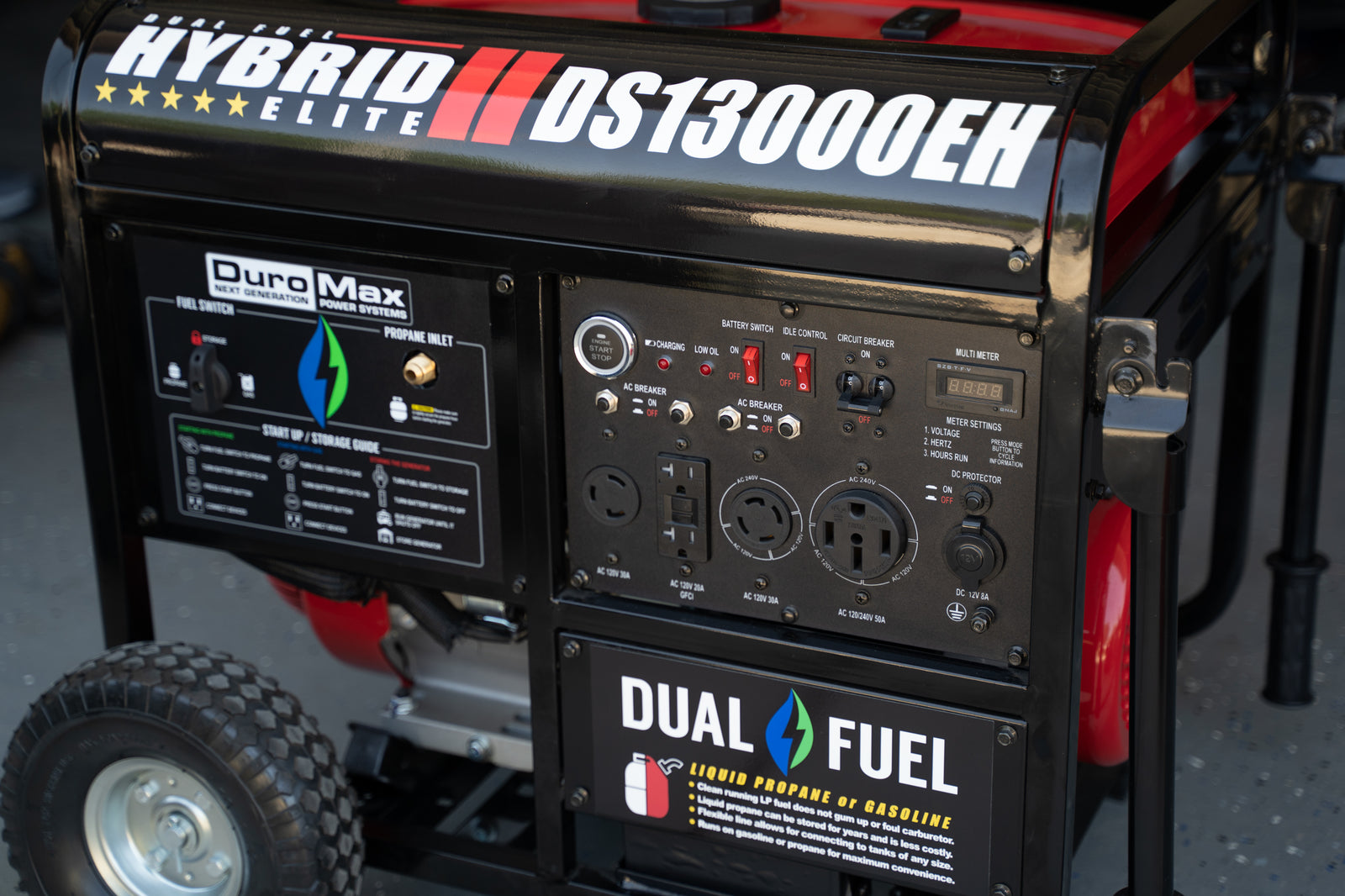 DuroMax 13,000 Watt Dual Fuel Portable Generator DS13000EH
