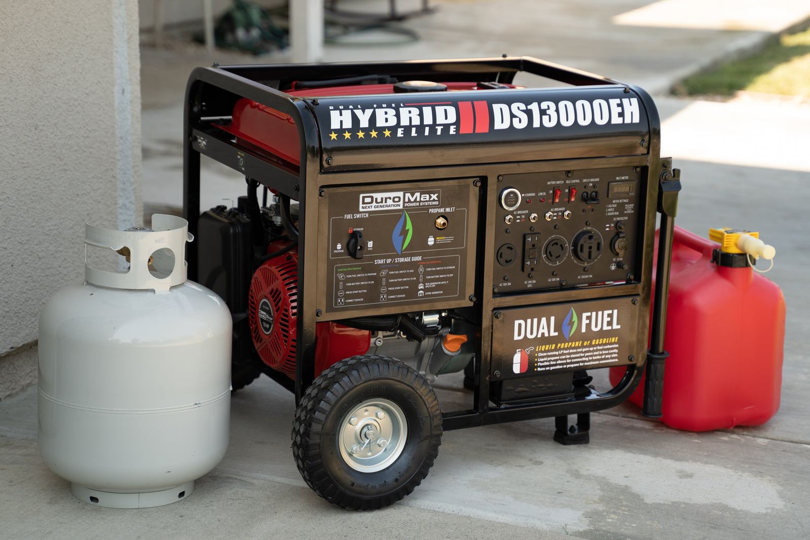 DuroMax 13,000 Watt Dual Fuel Portable Generator DS13000EH